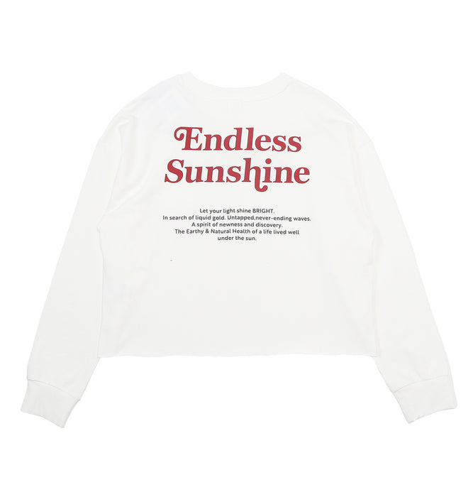 【OUTLET】Roxy ENDLESS SUNSHINE L/S TEE ショート丈トップス