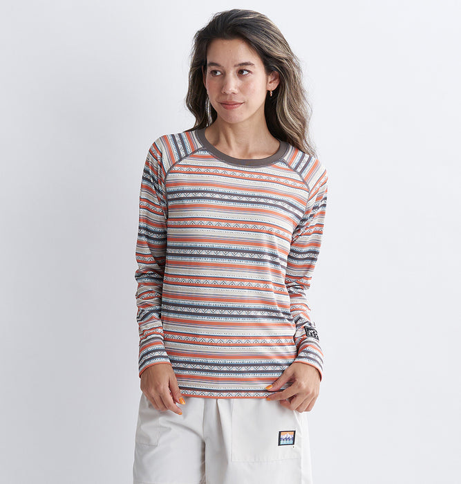 【OUTLET】Roxy 水陸両用 速乾 長袖Tシャツ MOUNTAINOUS L/S
