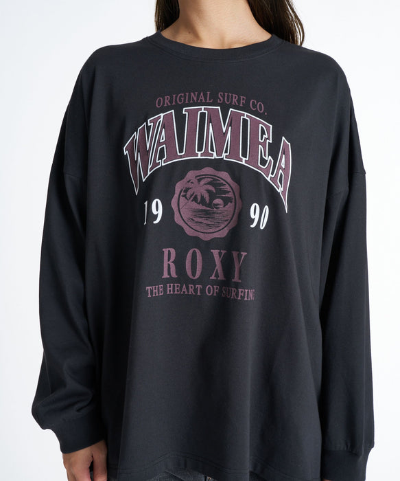 ROXY WAIMEA フロッキーMIXプリント長袖Tシャツ ロンT /吸水速乾/抗菌防臭 【2026年秋冬モデル】