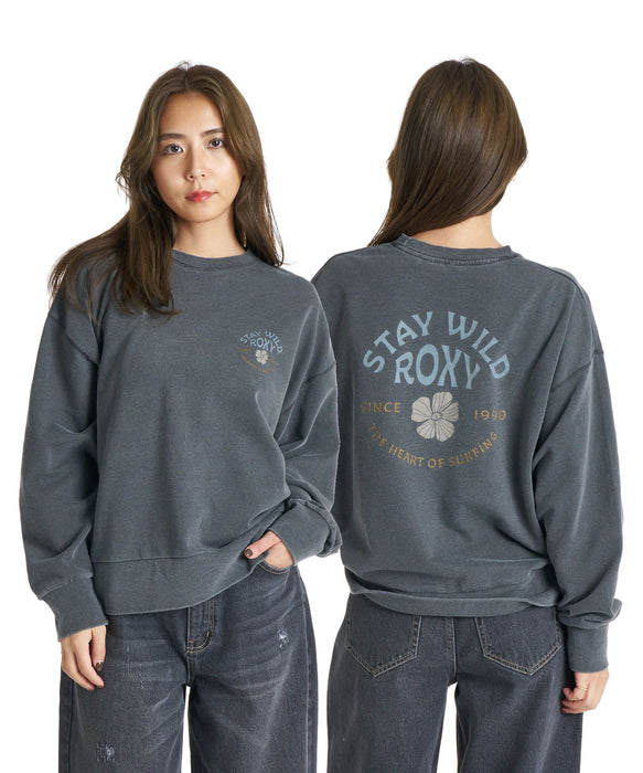ROXY STAY WILD L/S TEE レトロプリント長袖Tシャツ ロンT 【2026年秋冬モデル】