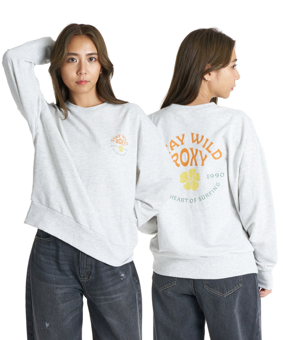 ROXY STAY WILD L/S TEE レトロプリント長袖Tシャツ ロンT 【2026年秋冬モデル】