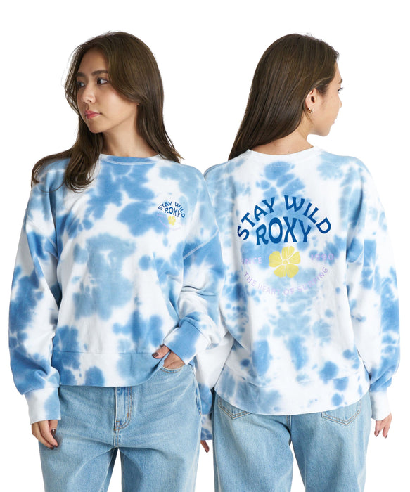 ROXY STAY WILD L/S TEE レトロプリント長袖Tシャツ ロンT 【2026年秋冬モデル】