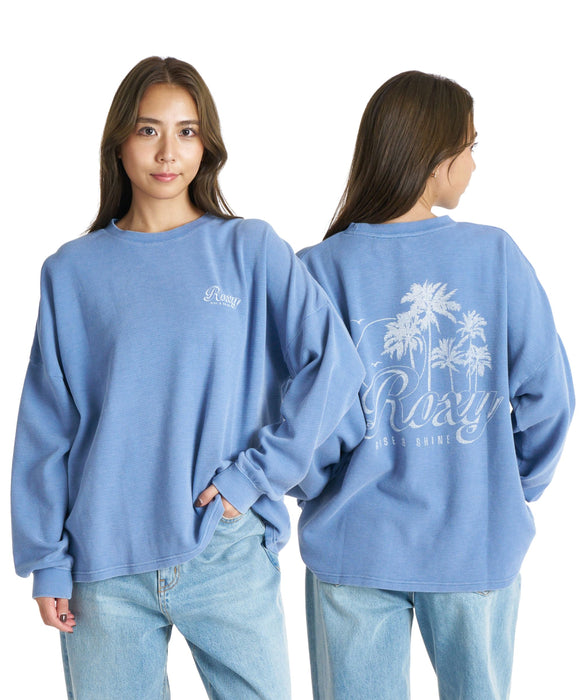 ROXY RISE & SHINE ワッフルニット長袖Tシャツ ロンT 【2026年秋冬モデル】