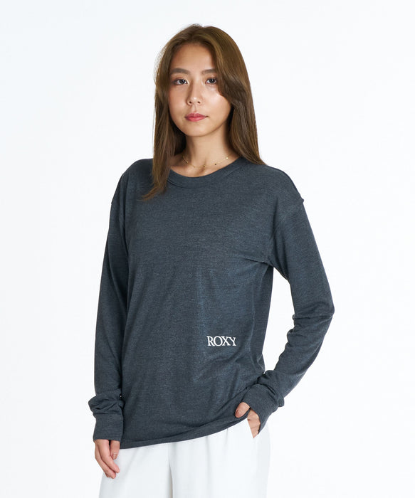 ROXY FITNESS GENTLE FLOW L/S TEE 膠原蛋白・胺基酸添加 保濕長袖T恤 【2026年秋冬款】