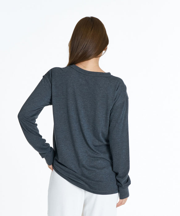 ROXY FITNESS GENTLE FLOW L/S TEE 膠原蛋白・胺基酸添加 保濕長袖T恤 【2026年秋冬款】