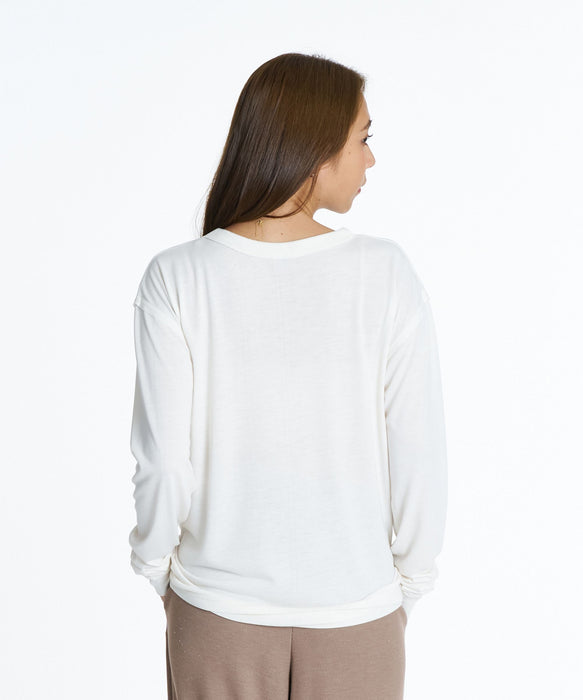 ROXY FITNESS GENTLE FLOW L/S TEE 膠原蛋白・胺基酸添加 保濕長袖T恤 【2026年秋冬款】