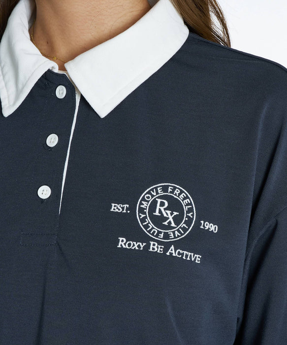 ROXY FITNESS SIDEWALK L/S TEE 易整理長袖POLO衫 /速乾/抗UV 【2026年秋冬款】
