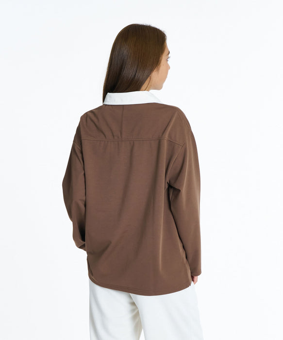 ROXY FITNESS SIDEWALK L/S TEE 易整理長袖POLO衫 /速乾/抗UV 【2026年秋冬款】