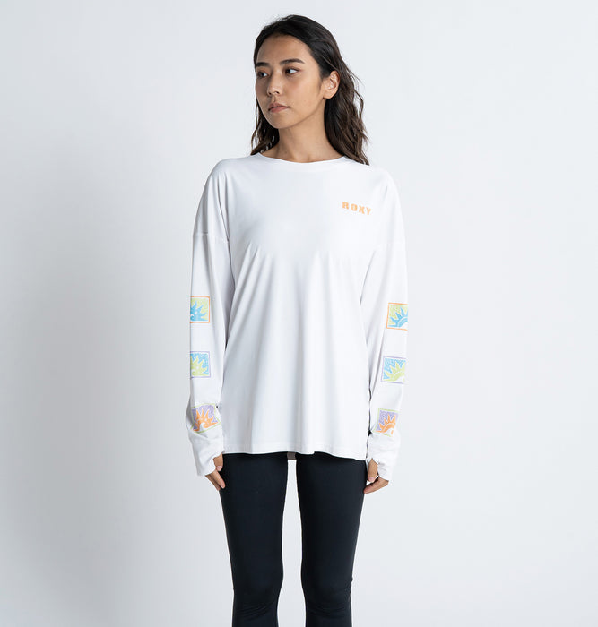 【BUY 2 20%OFF】【OUTLET】Roxy MORNING HIKE L/S TEE ラッシュ Tシャツ