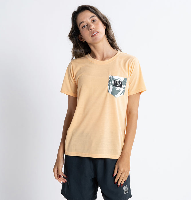 【BUY 2 20%OFF】【OUTLET】Roxy LEAF POCKET S/S TEE ラッシュ Tシャツ