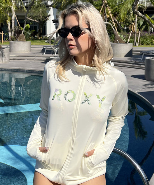 【OUTLET】Roxy SIMPLY BOTANICAL LOGO STAND ラッシュガード