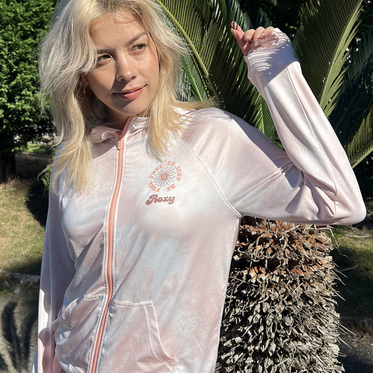 OUTLET】Roxy FEEL FREE ZIP RASH ラッシュガード
