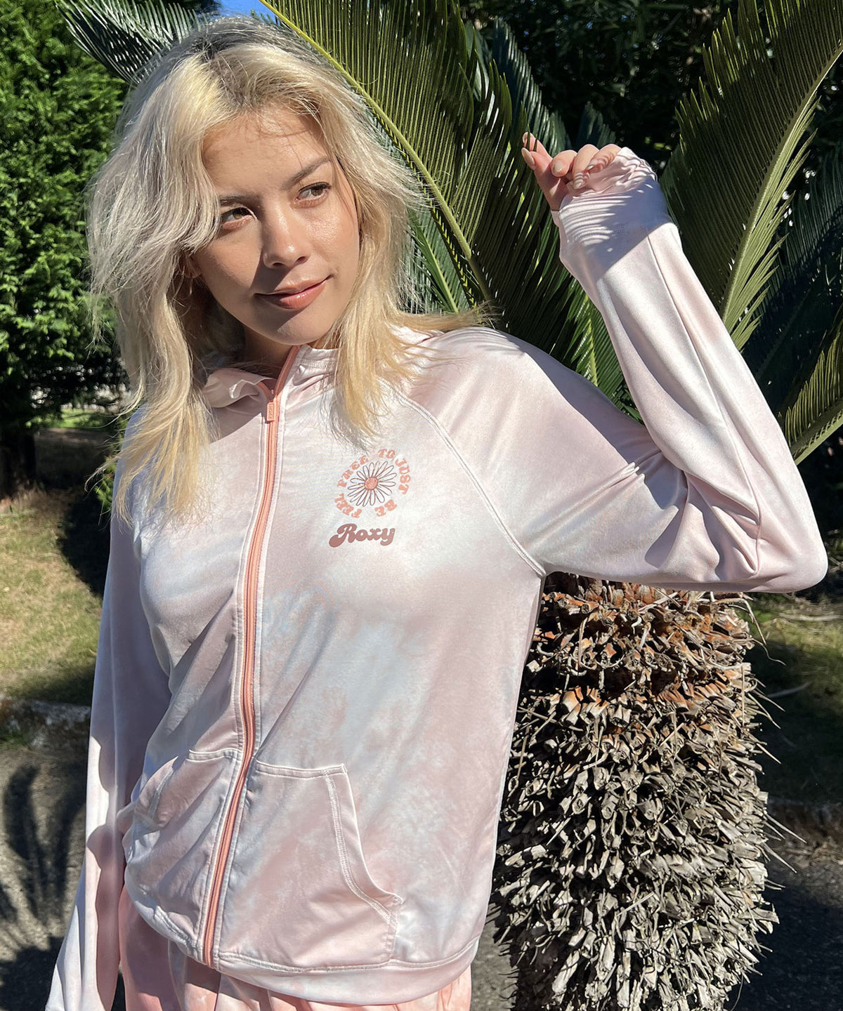 OUTLET】Roxy FEEL FREE ZIP RASH ラッシュガード