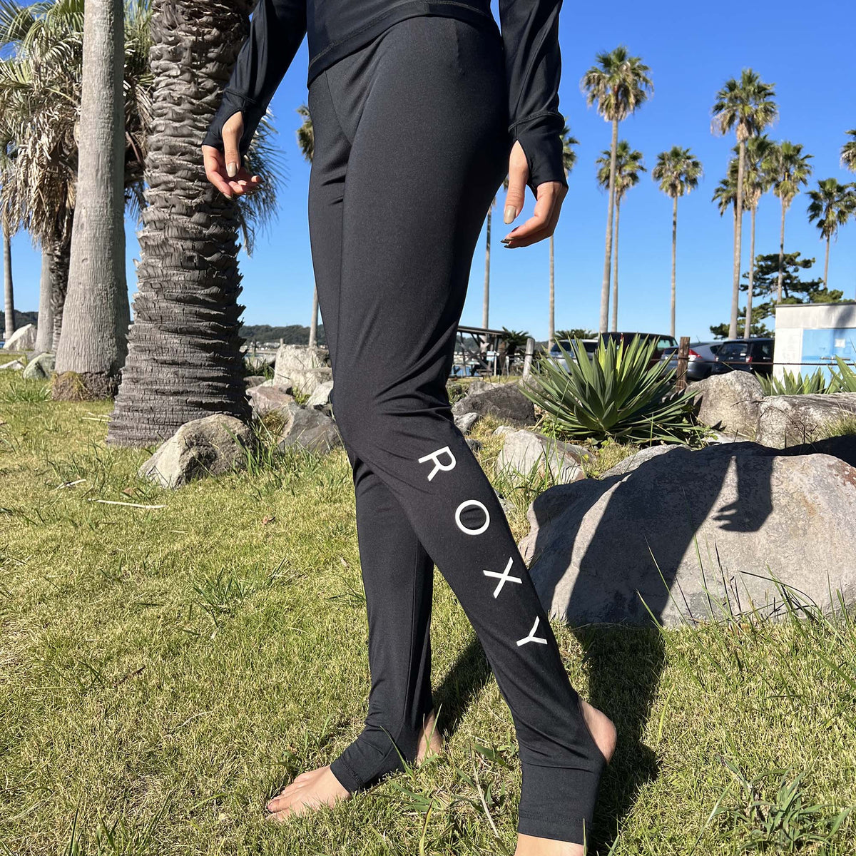OUTLET FAMILY SALE】Roxy DIVING DEEP ウィメンズ ラッシュレギンス
