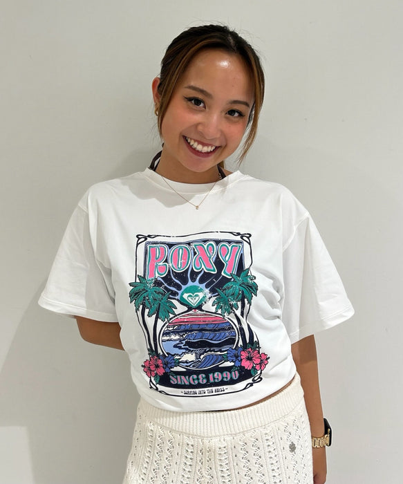 【OUTLET】ROXY SUNSETTER TEE ラッシュTシャツ /UVカット/EASY DRY 【2026年夏モデル】