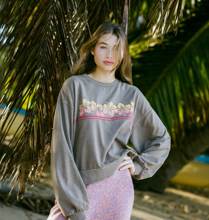 【BUY 2 20%OFF】【OUTLET】Roxy SARAH L/S TEE ミニ裏毛 トップ