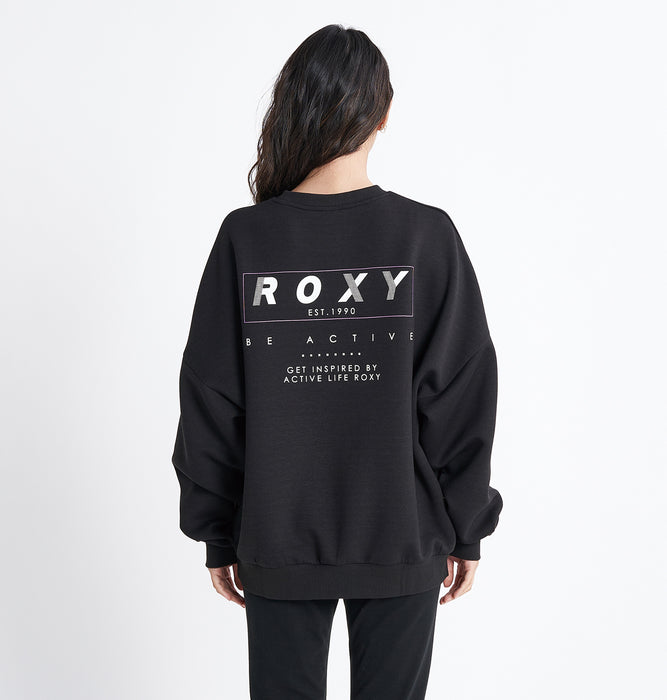 【BUY 2 20%OFF】【OUTLET】Roxy 速乾、UVカット クルーネックトップ UP BEAT PO