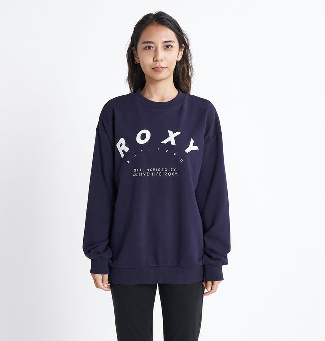 【OUTLET】Roxy 速乾、UVカット クルーネックトップ DOWN BEAT PO