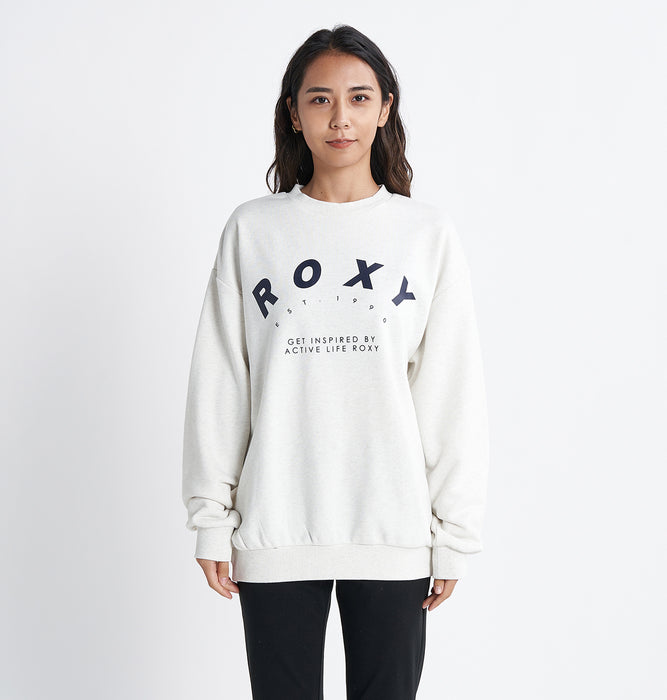 【OUTLET】Roxy 速乾、UVカット クルーネックトップ DOWN BEAT PO