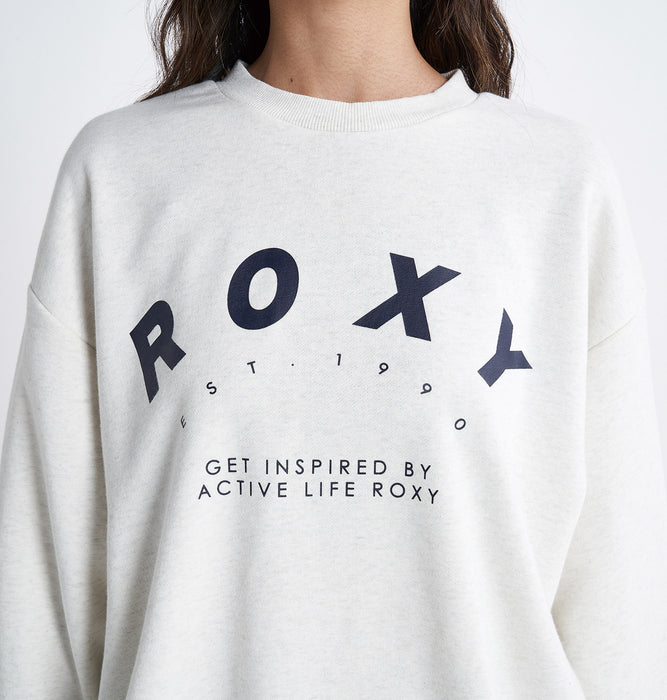 【OUTLET】Roxy 速乾、UVカット クルーネックトップ DOWN BEAT PO