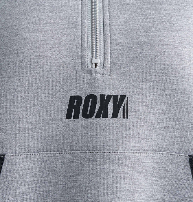 Roxy 速乾 UVカット ハーフジップトップ MY WAY STAND ZIP