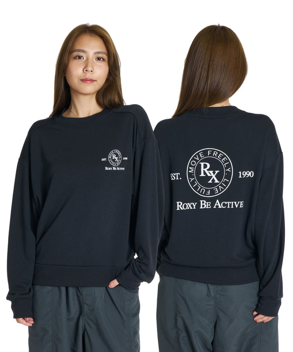 ROXY FITNESS SIDEWALK PO サーモコントロール スウェットトップス /速乾/UVカット 【2026年秋冬モデル】