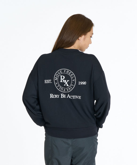 ROXY FITNESS SIDEWALK PO サーモコントロール スウェットトップス /速乾/UVカット 【2026年秋冬モデル】