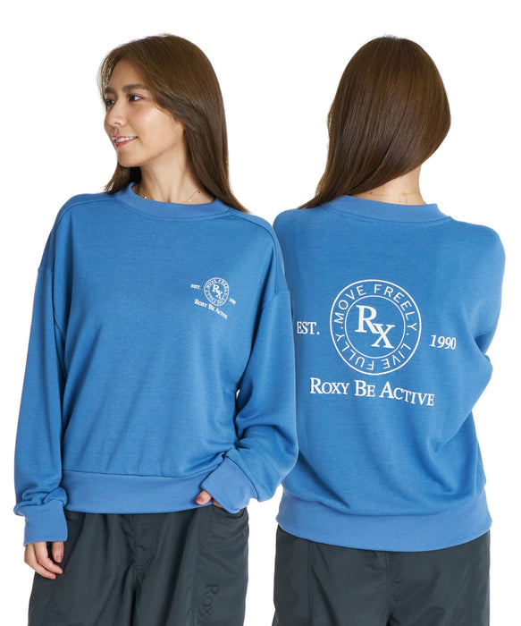 ROXY FITNESS SIDEWALK PO サーモコントロール スウェットトップス /速乾/UVカット 【2026年秋冬モデル】