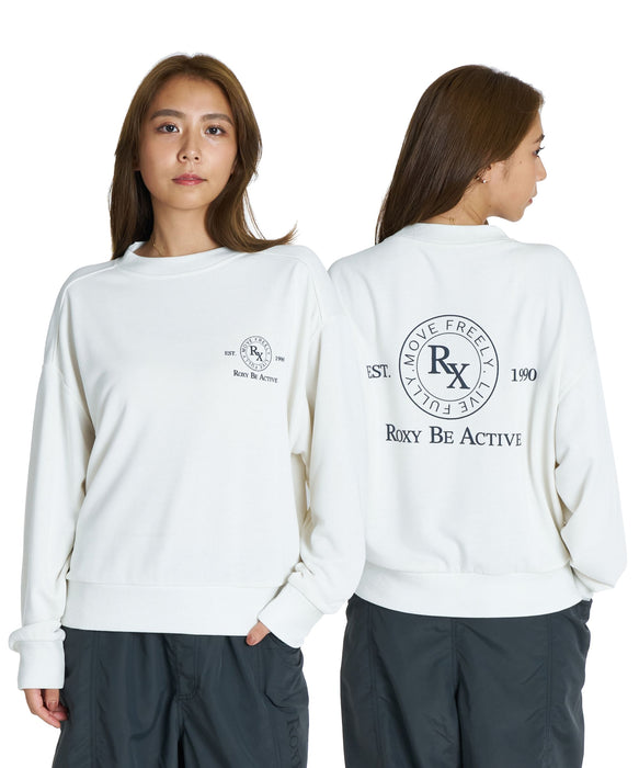 ROXY FITNESS SIDEWALK PO サーモコントロール スウェットトップス /速乾/UVカット 【2026年秋冬モデル】