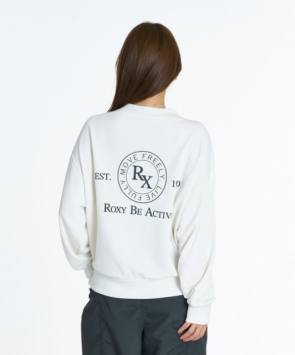 ROXY FITNESS SIDEWALK PO サーモコントロール スウェットトップス /速乾/UVカット 【2026年秋冬モデル】