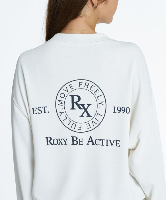 ROXY FITNESS SIDEWALK PO サーモコントロール スウェットトップス /速乾/UVカット 【2026年秋冬モデル】