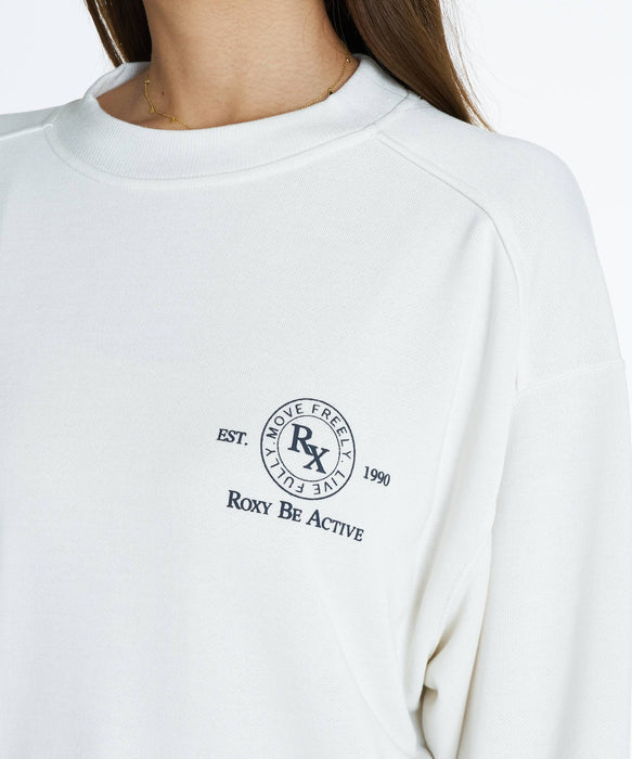 ROXY FITNESS SIDEWALK PO サーモコントロール スウェットトップス /速乾/UVカット 【2026年秋冬モデル】