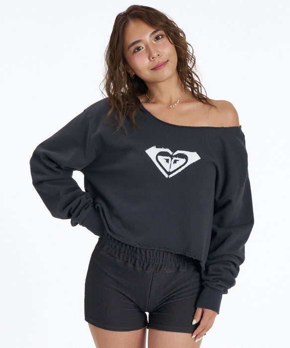 ROXY x NANAHA OFF-THE-SHOULDER P/O ロゴオフショルトップス 【2026年秋冬モデル】