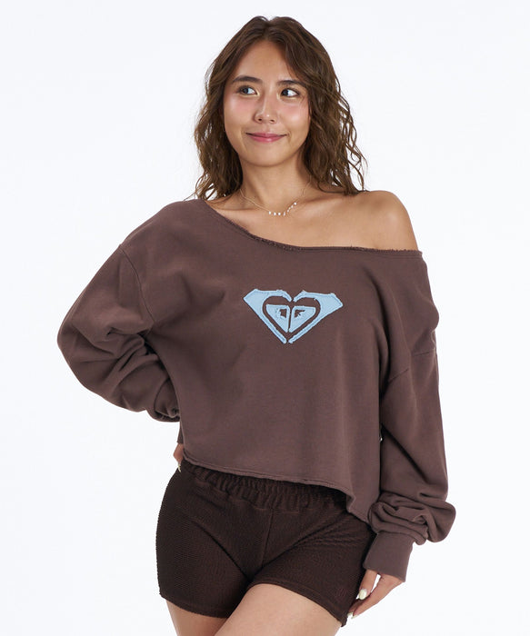ROXY x NANAHA OFF-THE-SHOULDER P/O ロゴオフショルトップス 【2026年秋冬モデル】