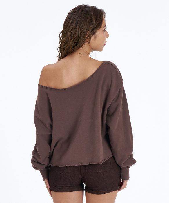 ROXY x NANAHA OFF-THE-SHOULDER P/O ロゴオフショルトップス 【2026年秋冬モデル】