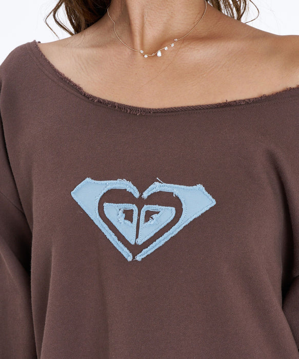 ROXY x NANAHA OFF-THE-SHOULDER P/O ロゴオフショルトップス 【2026年秋冬モデル】