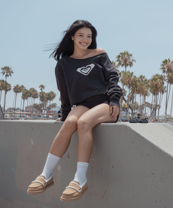 ROXY x NANAHA OFF-THE-SHOULDER P/O ロゴオフショルトップス 【2026年秋冬モデル】