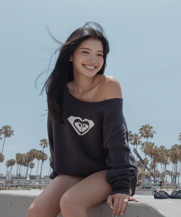 ROXY x NANAHA OFF-THE-SHOULDER P/O ロゴオフショルトップス 【2026年秋冬モデル】