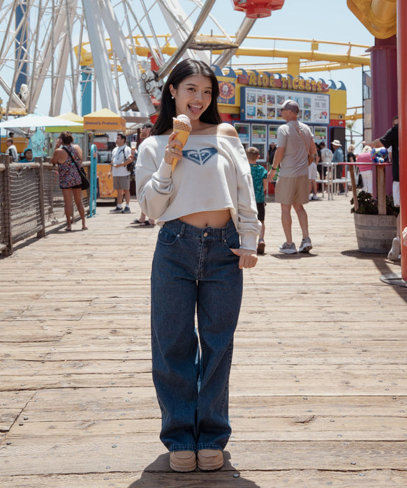 ROXY x NANAHA OFF-THE-SHOULDER P/O ロゴオフショルトップス 【2026年秋冬モデル】