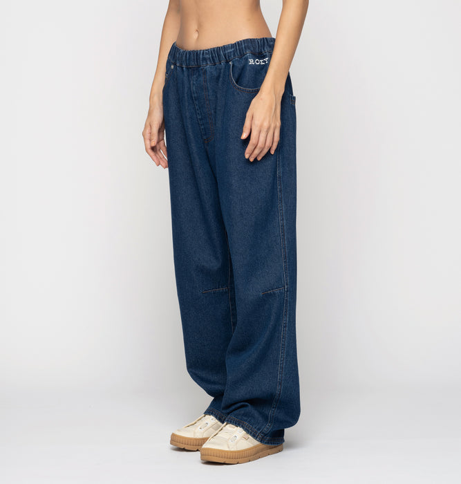 【OUTLET】Roxy TAKE IT EASY PANTS ボーイフレンドフィットパンツ