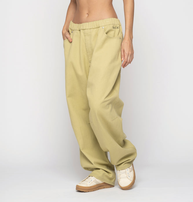 Roxy TAKE IT EASY PANTS ボーイフレンドフィットパンツ