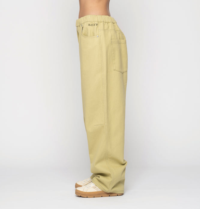 【OUTLET】Roxy TAKE IT EASY PANTS ボーイフレンドフィットパンツ