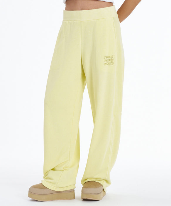 ROXY SALT FADE PANTS 刺繡ロゴ スウェットパンツ 【2026年秋冬モデル】