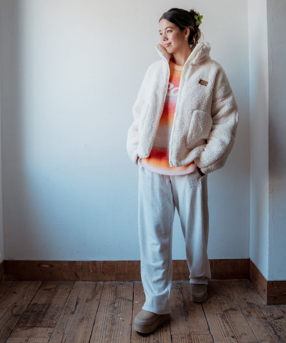 ROXY SALT FADE PANTS 刺繡ロゴ スウェットパンツ 【2026年秋冬モデル】