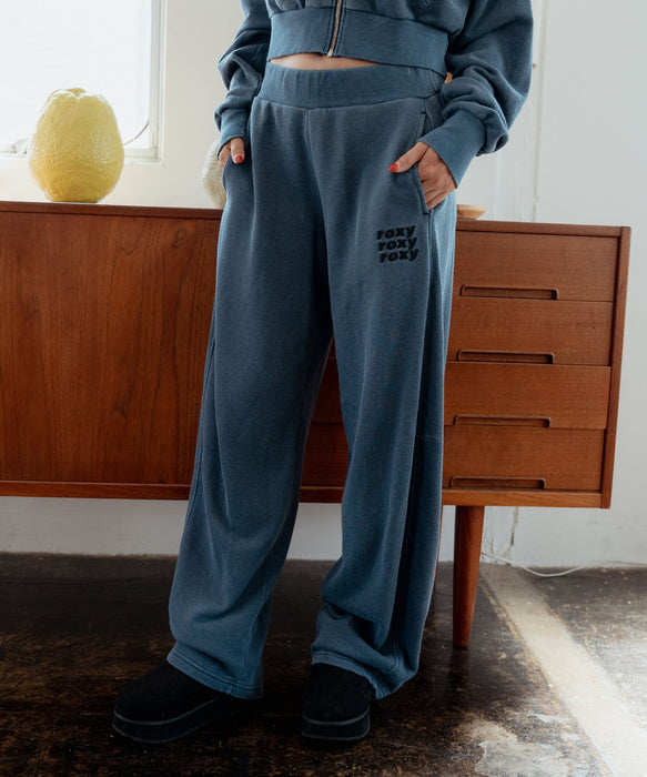 ROXY SALT FADE PANTS 刺繡ロゴ スウェットパンツ 【2026年秋冬モデル】