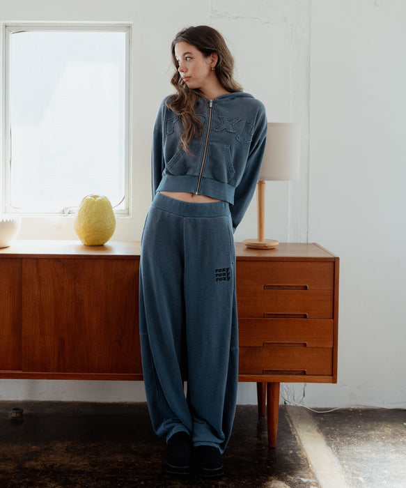 ROXY SALT FADE PANTS 刺繡ロゴ スウェットパンツ 【2026年秋冬モデル】