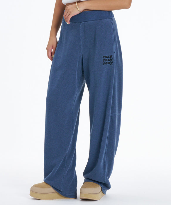 ROXY SALT FADE PANTS 刺繡ロゴ スウェットパンツ 【2026年秋冬モデル】