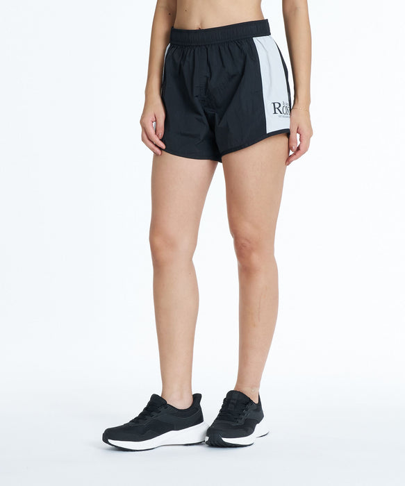 ROXY FITNESS EARTHY CRISP SHORTS 配色ランニングショートパンツ /撥水 【2026年秋冬モデル】