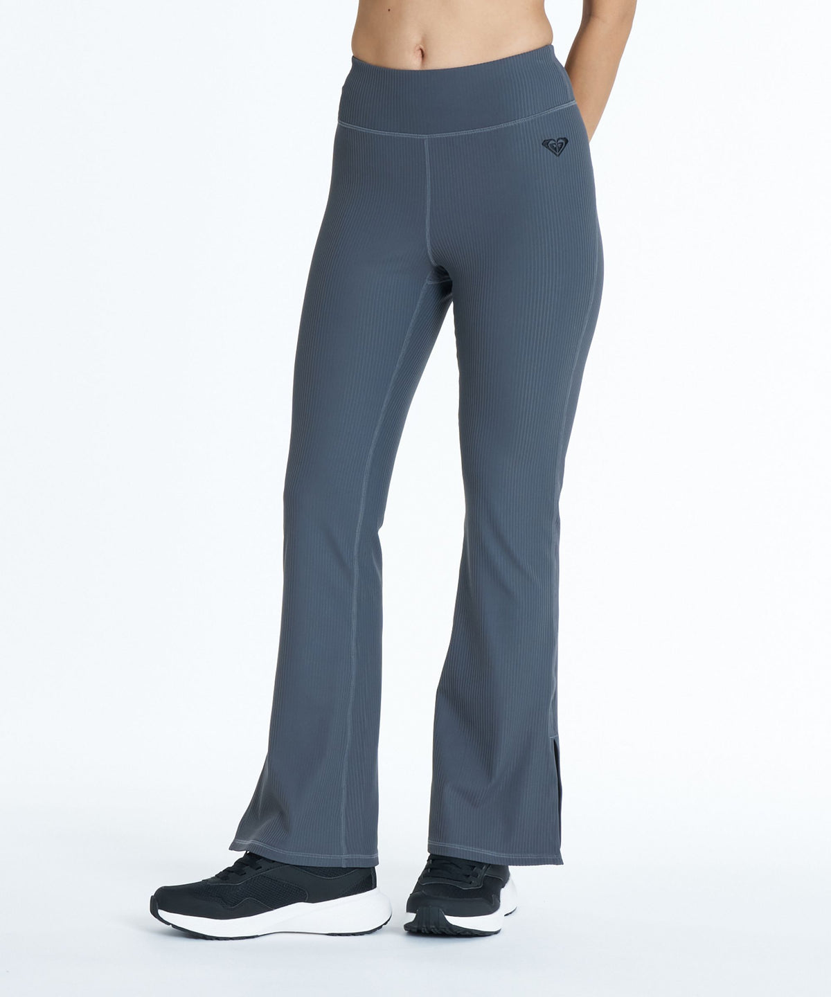 ROXY FITNESS SIDEWALK LEGGINGS フレアリブパンツ レギンス /速乾/UV