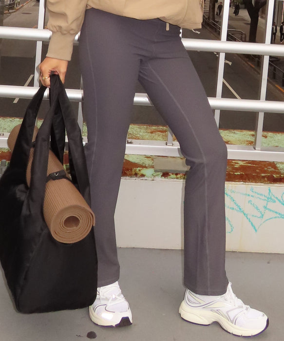 ROXY FITNESS SIDEWALK LEGGINGS フレアリブパンツ レギンス /速乾/UVカット/水陸両用 【2026年秋冬モデル】